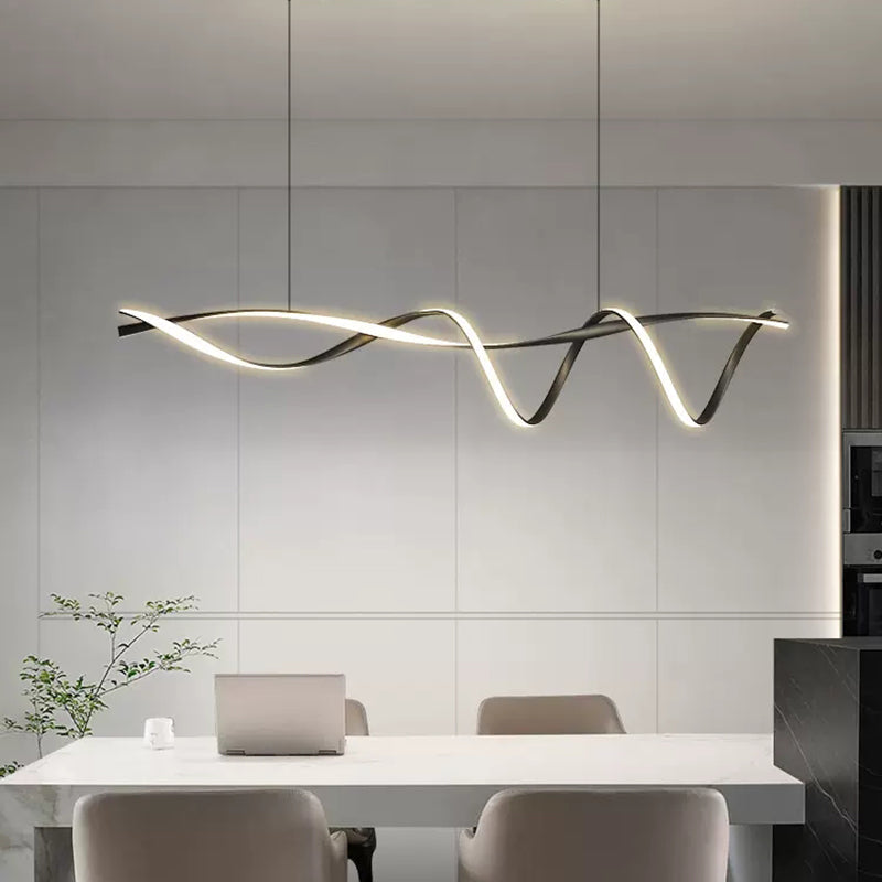 Minimalistische LED Kroonluchter met Aluminium Frame – Modern Design voor Woonruimtes