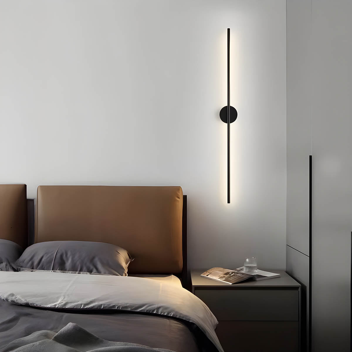 Moderne Wandlamp Lance – Zwarte Muurlamp met Ingebouwde LED voor Binnen, Minimalistisch Ontwerp, Perfect voor Elke Ruimte