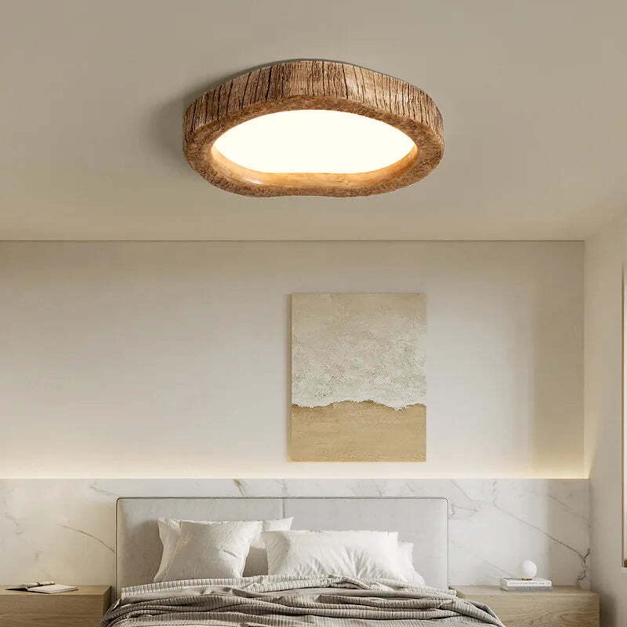 NARA - LED Plafondlamp 40 cm - Energiezuinige Verlichting met Modern Minimalistisch Design voor Slaapkamers 3
