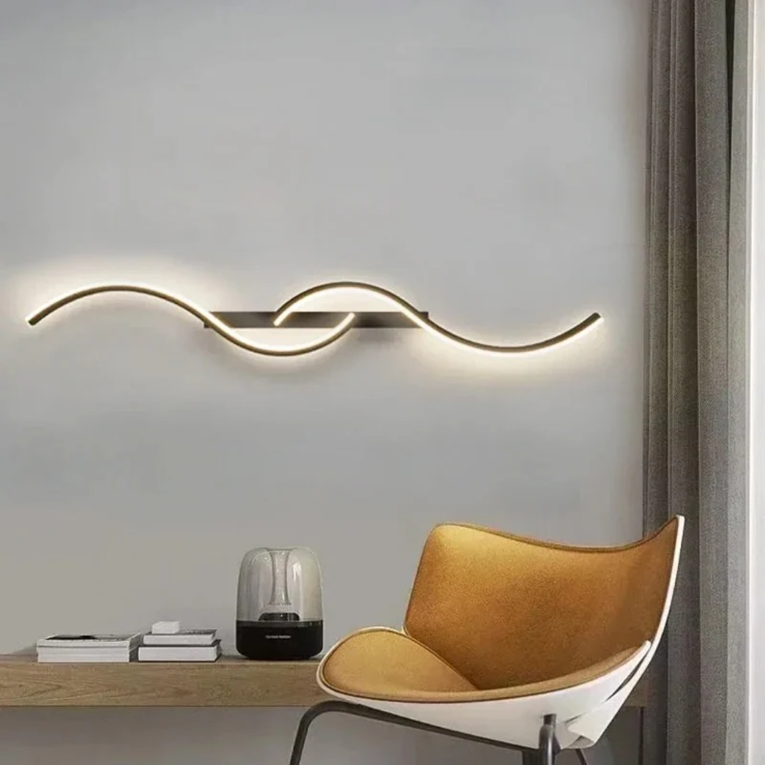 NARA - Luxe Zwarte Wandlamp met Industrieel Design - Energiezuinige LED Muurlamp voor Slaapkamer en Woonkamer 4