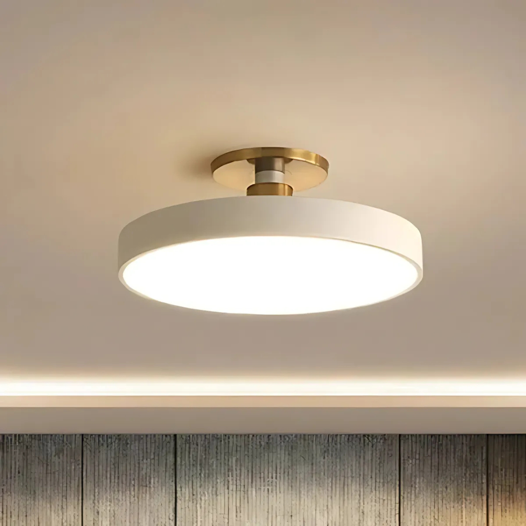 NARA - Scandinavische LED Plafondlamp met Dimbare Functie voor Slaapkamer en Woonkamer – Stijlvolle Plafonnière met Energiezuinige Verlichting 1