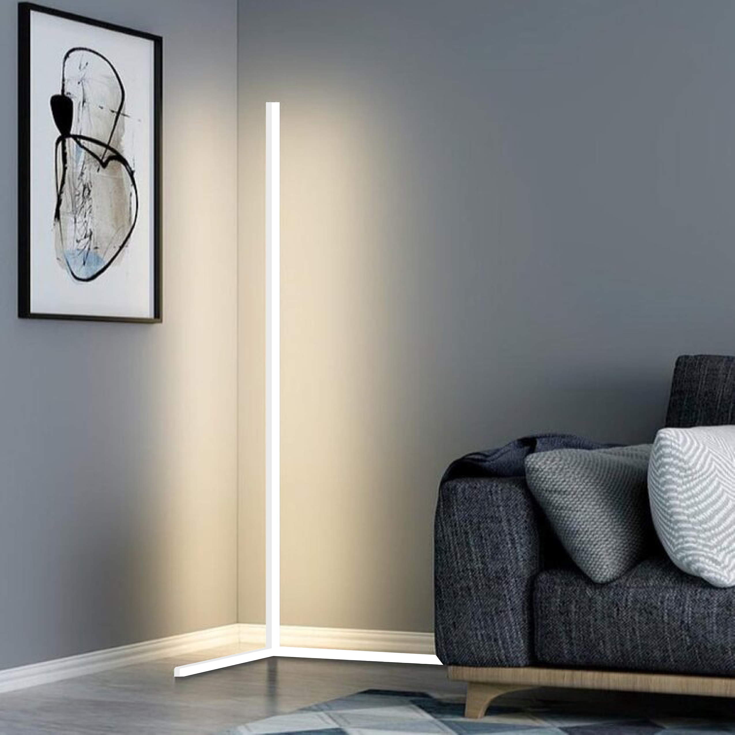 NARA - Vloerlamp Zwart met Ingebouwde LED en Dimmer โ Elegante Staande Lamp voor Woonkamer 4