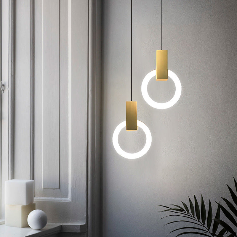Minimalistische LED Hanglamp Nordic Ring met Verstelbare Ophanghoogte – Modern Design voor Eetkamers en Woonruimtes