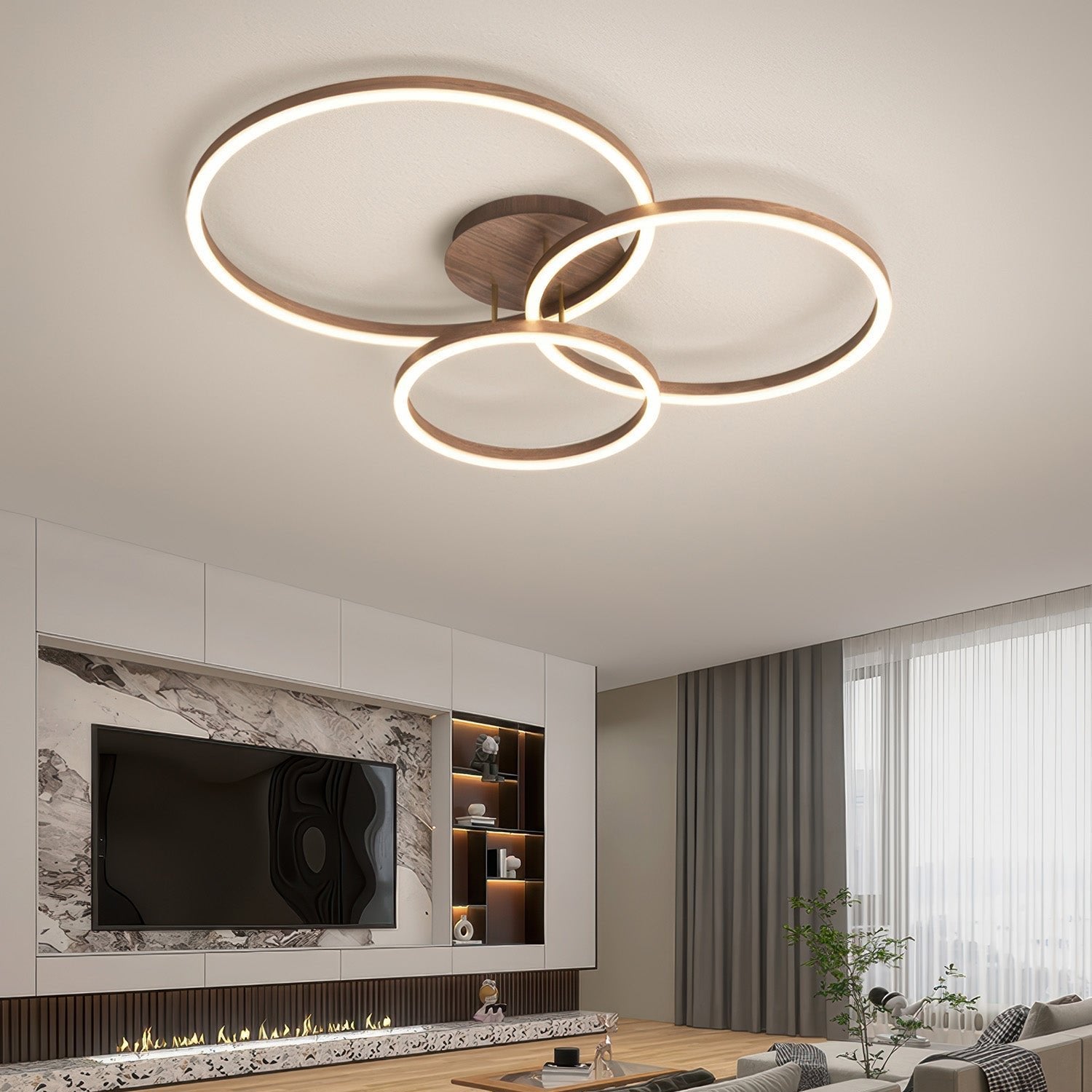Moderne Ring Plafondlamp met LED Verlichting – Eigentijds Design voor Stijlvolle Interieurs