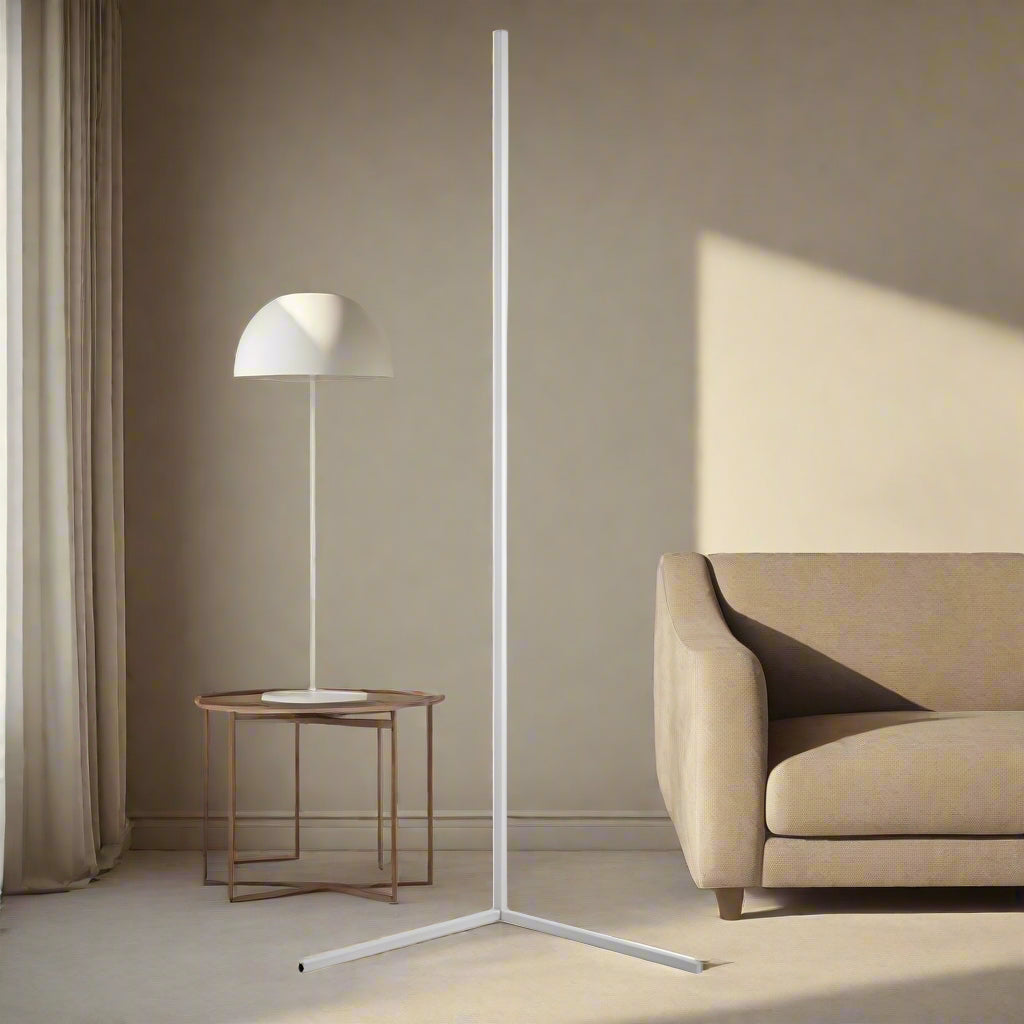 Minimalistische LED Hoeklamp met Warme Gloed – Ruimtebesparend Design voor Sfeervolle Verlichting