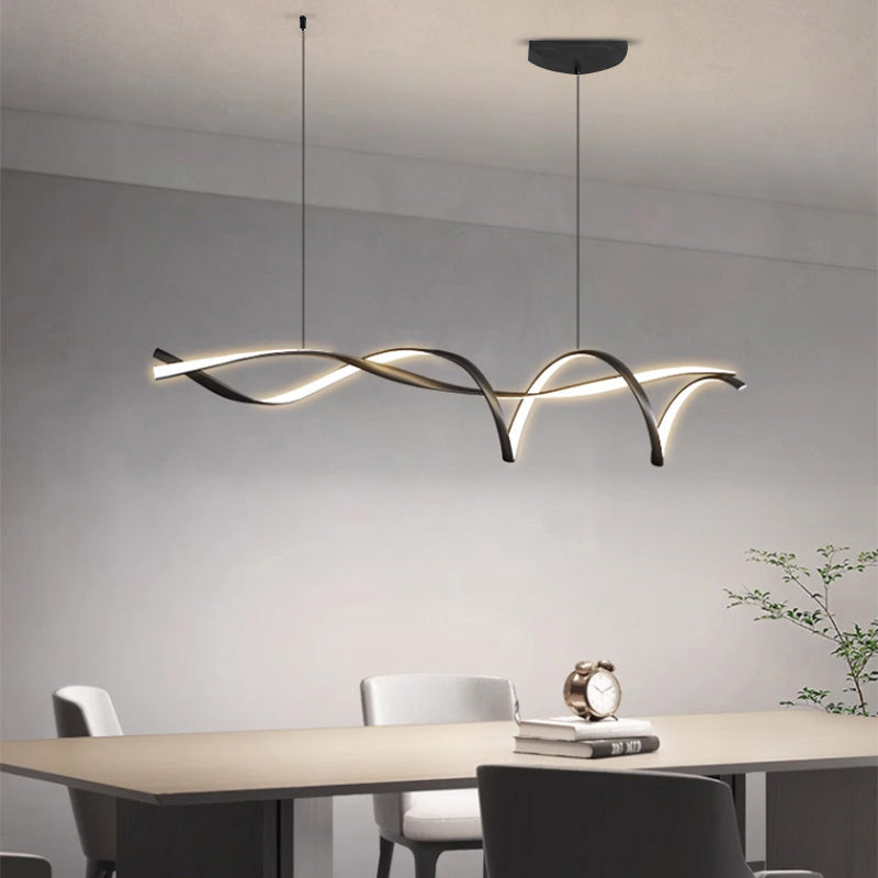 Minimalistische LED Kroonluchter met Aluminium Frame – Modern Design voor Woonruimtes