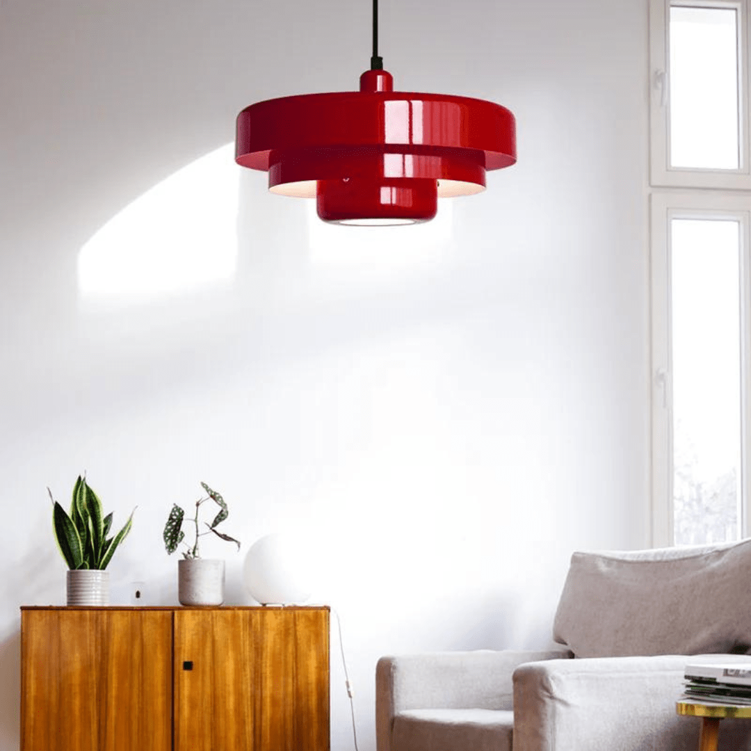 Vintage Hanglamp met Warme Gloed voor Eettafel – Industrieel Metaal en Glas, LED Verlichting voor Woonkamer en Eetkamer