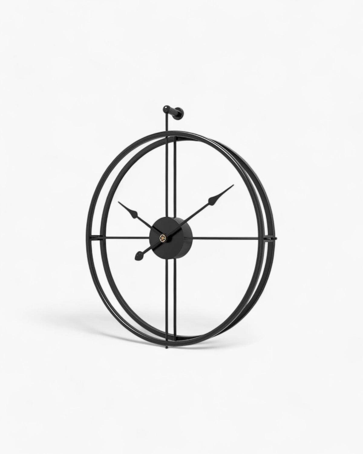 Buenta Noir Wandklok β Minimalistisch Design met Stil Quartz Uurwerk β Γ 60 cm