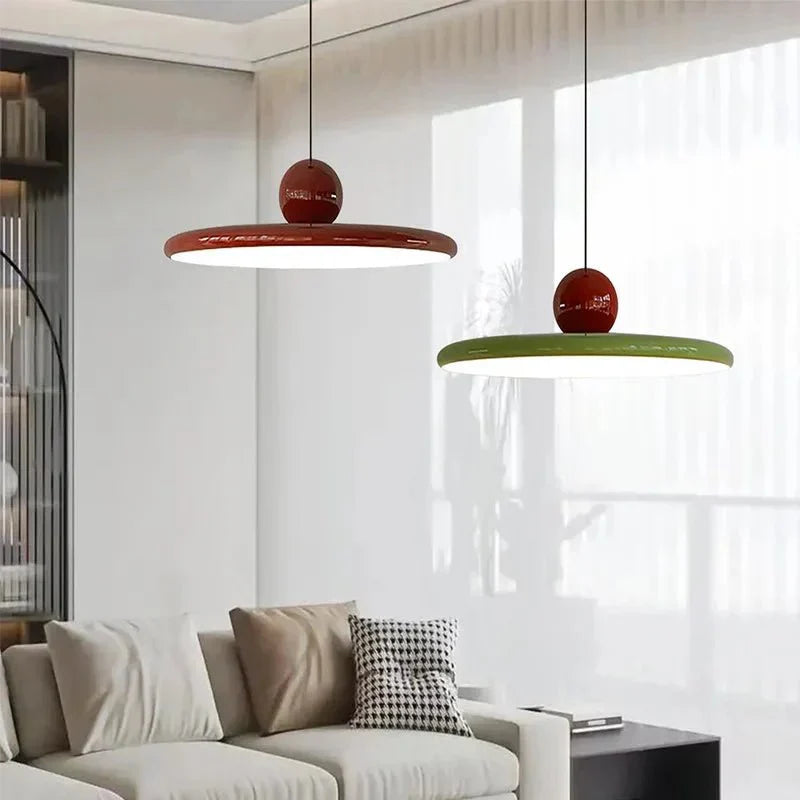 Bauhaus Hanglamp van Glas met LED Verlichting – Scandinavisch Design in Crème