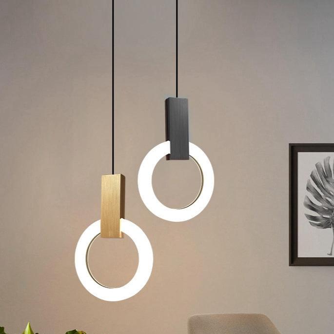 Minimalistische LED Hanglamp Nordic Ring met Verstelbare Ophanghoogte – Modern Design voor Eetkamers en Woonruimtes