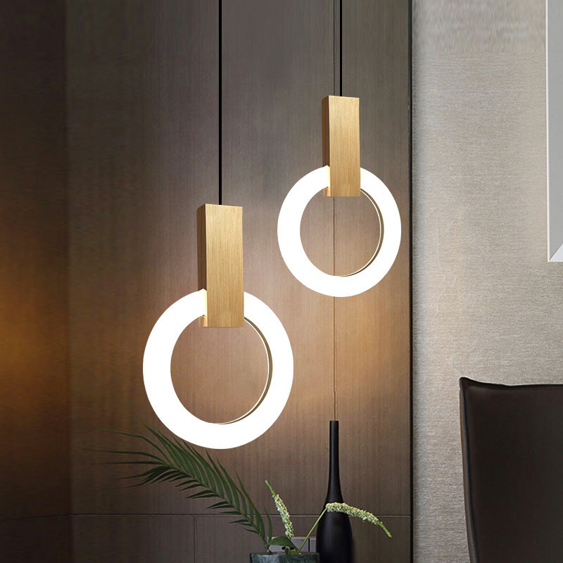 Minimalistische LED Hanglamp Nordic Ring met Verstelbare Ophanghoogte – Modern Design voor Eetkamers en Woonruimtes