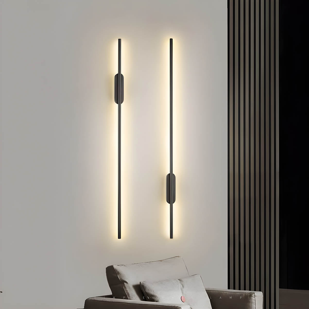 Moderne Wandlamp Lance – Zwarte Muurlamp met Ingebouwde LED voor Binnen, Minimalistisch Ontwerp, Perfect voor Elke Ruimte