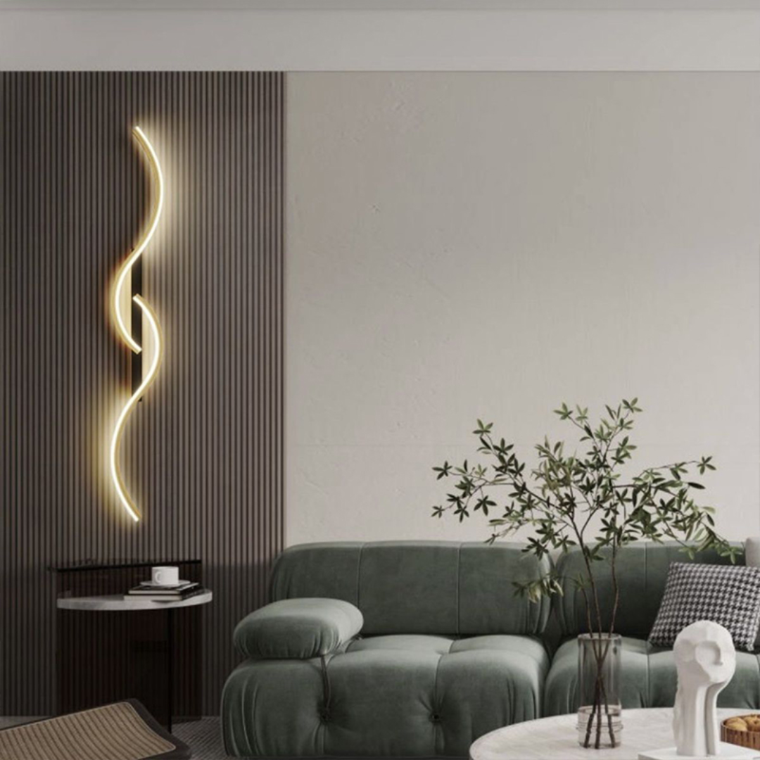 NARA - Luxe Zwarte Wandlamp met Industrieel Design - Energiezuinige LED Muurlamp voor Slaapkamer en Woonkamer 1