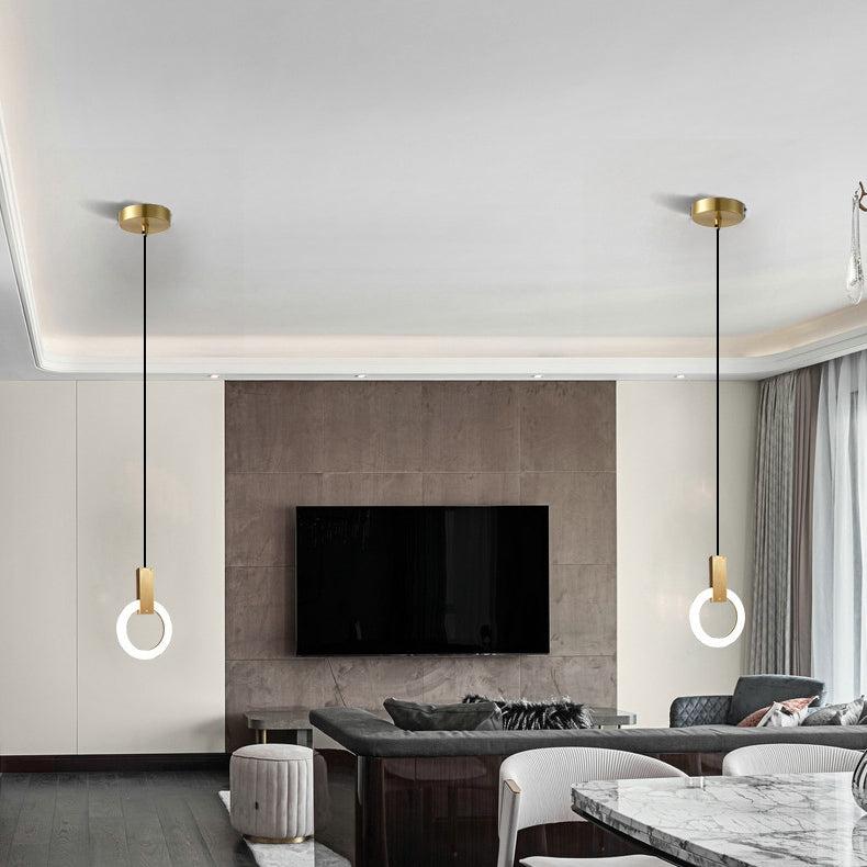Minimalistische LED Hanglamp Nordic Ring met Verstelbare Ophanghoogte – Modern Design voor Eetkamers en Woonruimtes
