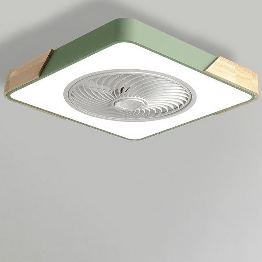 Ronde Plafondventilator met Lamp en Geruisloze Technologie – Sfeervolle LED Verlichting voor Modern Interieur