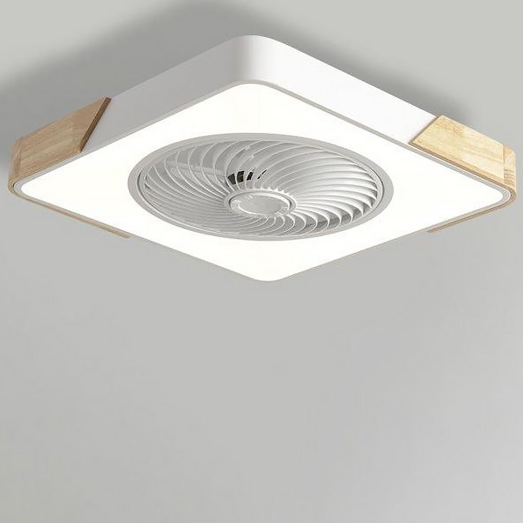 Ronde Plafondventilator met Lamp en Geruisloze Technologie – Sfeervolle LED Verlichting voor Modern Interieur