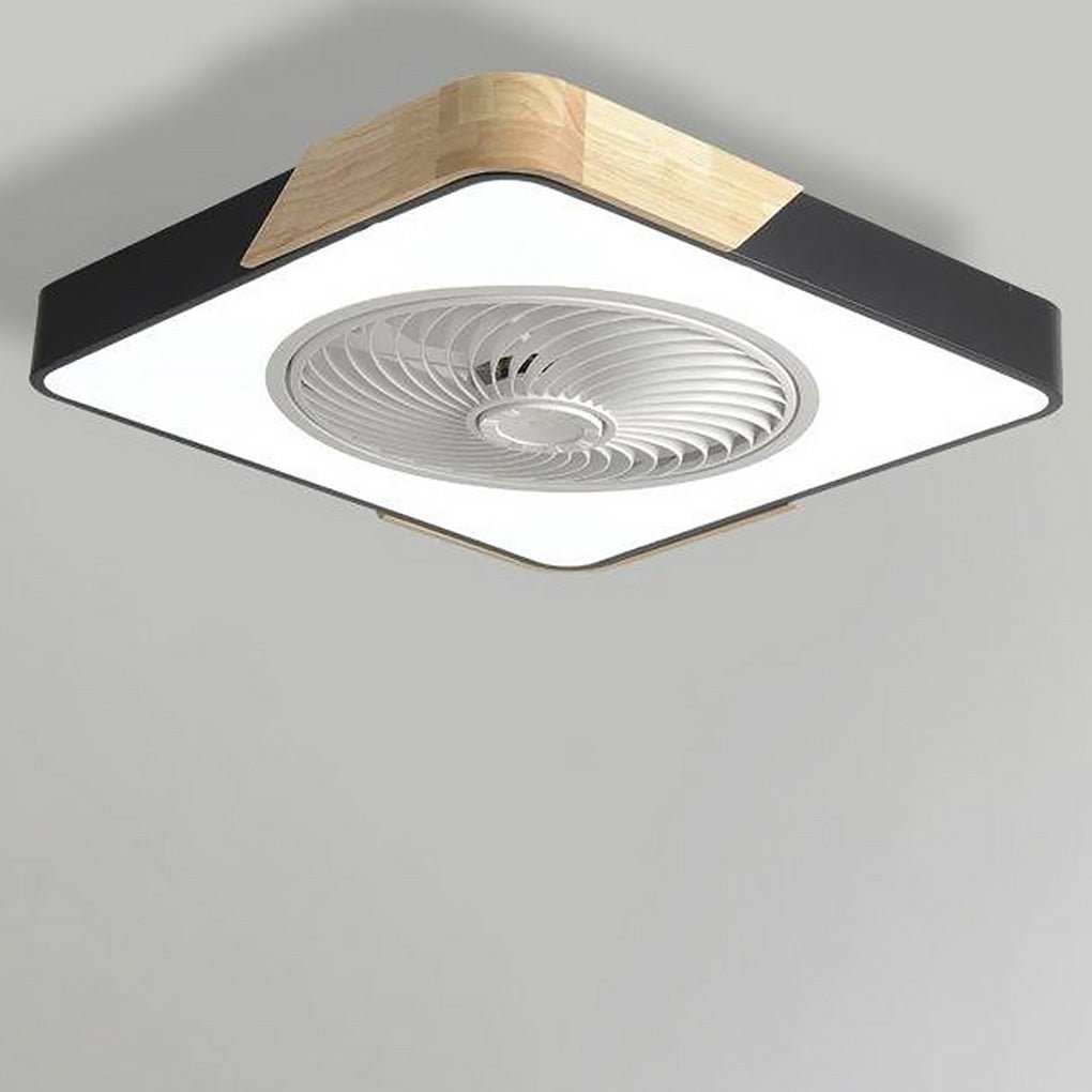 Ronde Plafondventilator met Lamp en Geruisloze Technologie – Sfeervolle LED Verlichting voor Modern Interieur