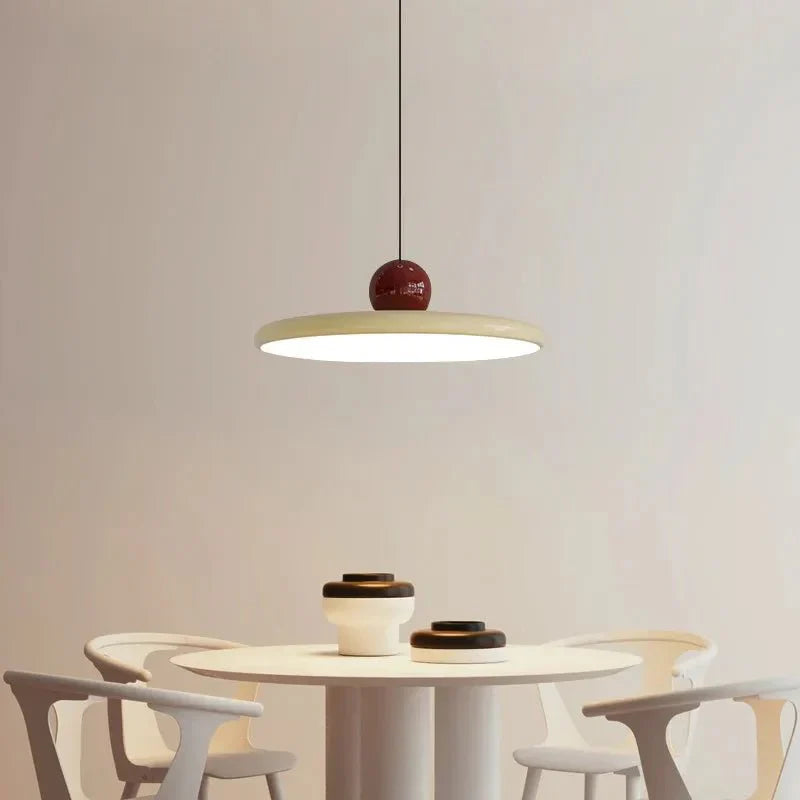 Bauhaus Hanglamp van Glas met LED Verlichting – Scandinavisch Design in Crème