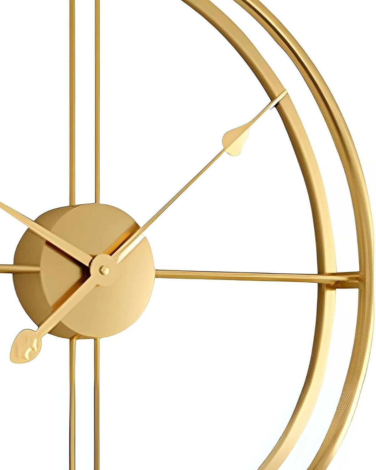 Buenta Noir Wandklok – Minimalistisch Design met Stil Quartz Uurwerk – Ø 60 cm