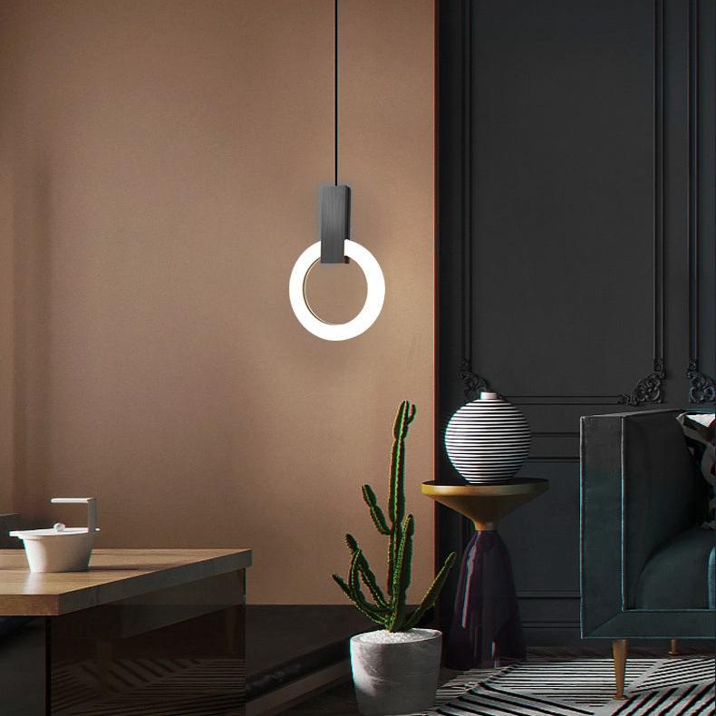 Minimalistische LED Hanglamp Nordic Ring met Verstelbare Ophanghoogte – Modern Design voor Eetkamers en Woonruimtes